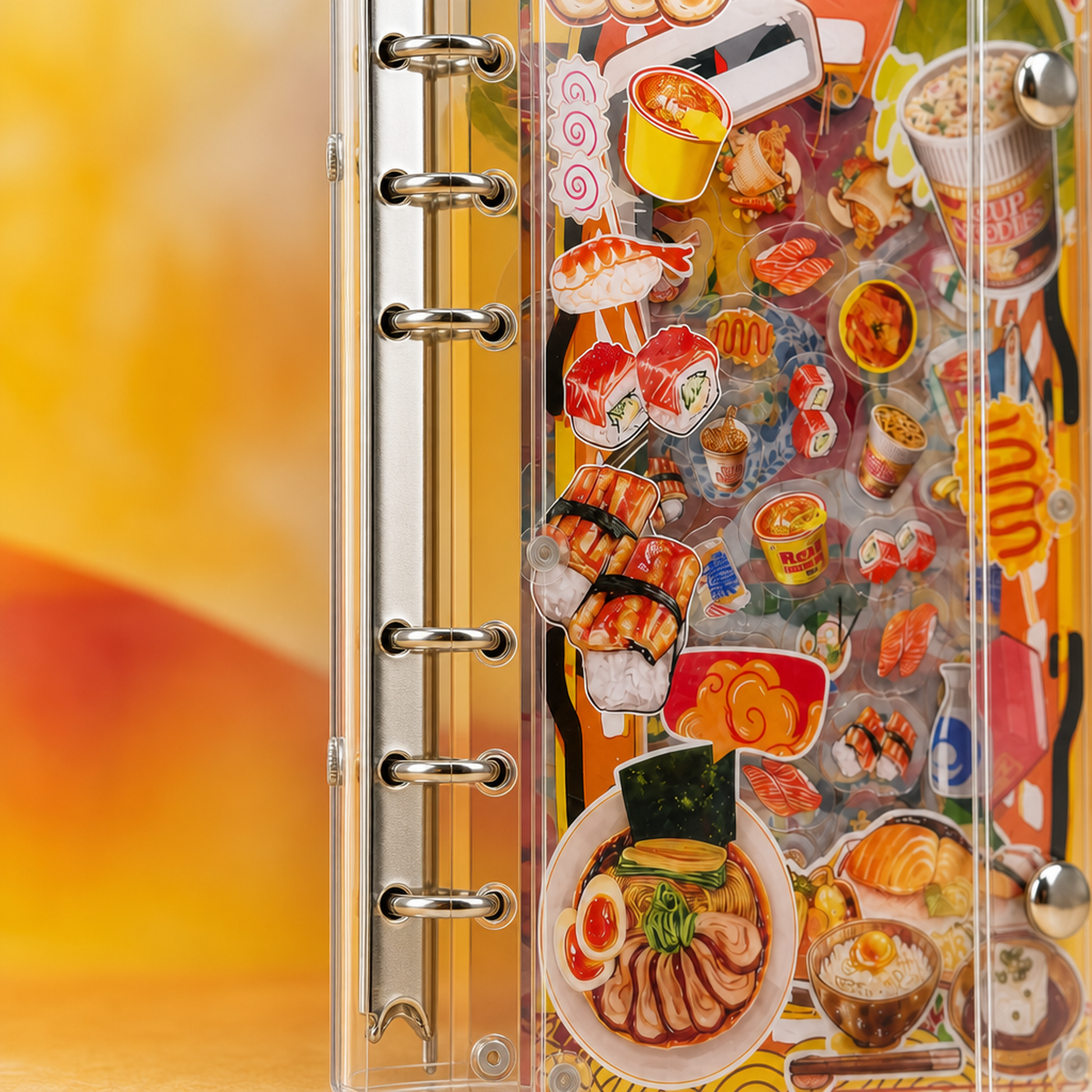Acrylic Shaker Notebook - Japanese Food detail image