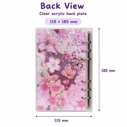 Acrylic Shaker Notebook - Cherry Blossom detail image
