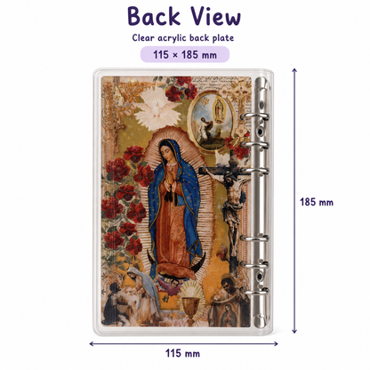 Acrylic Shaker Notebook - Virgen de Guadalupe detail image
