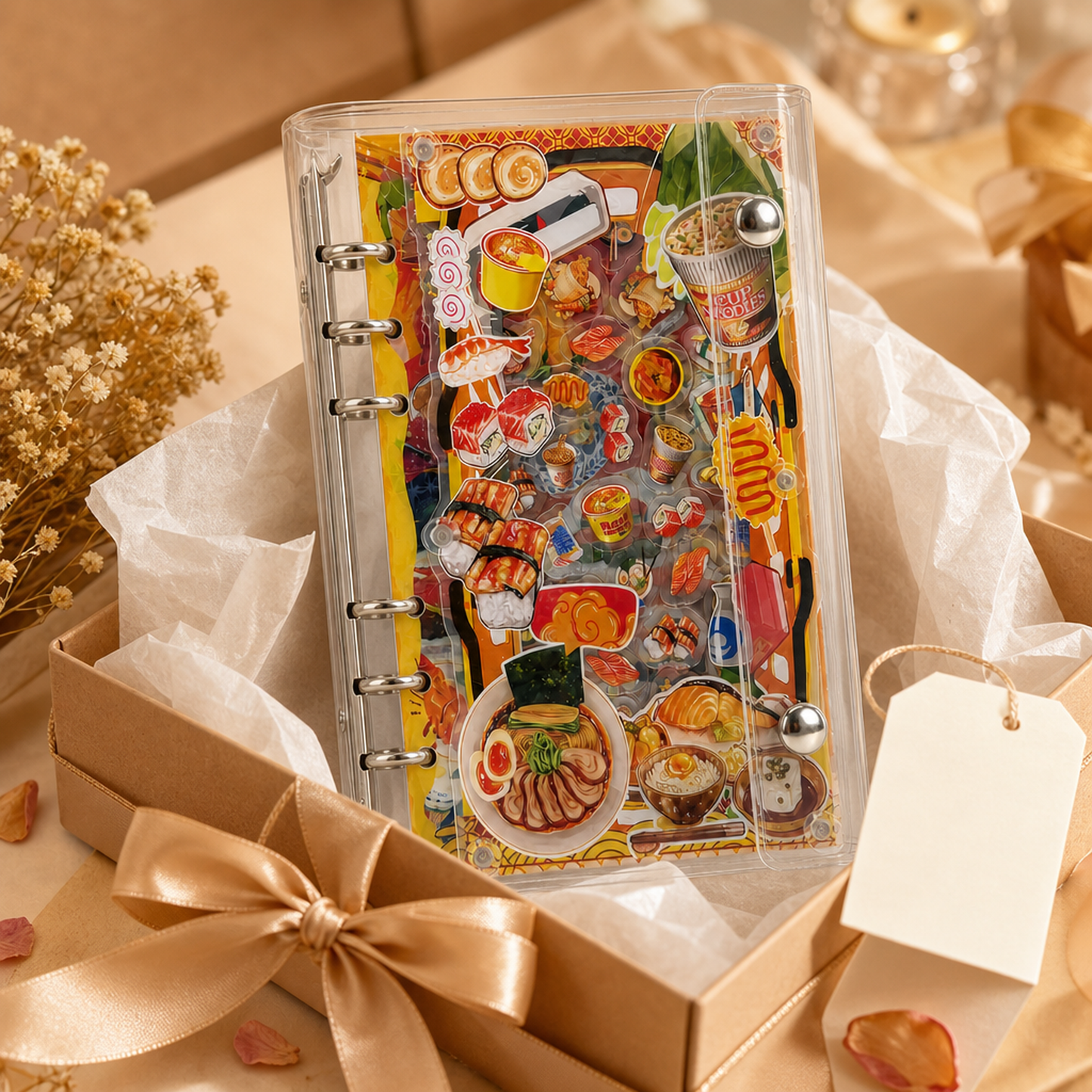 Acrylic Shaker Notebook - Japanese Food detail image