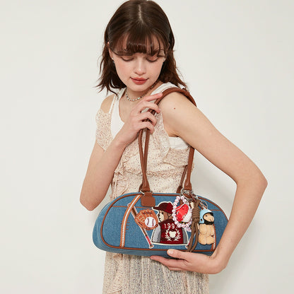 Bear Baseball League original handmade bag