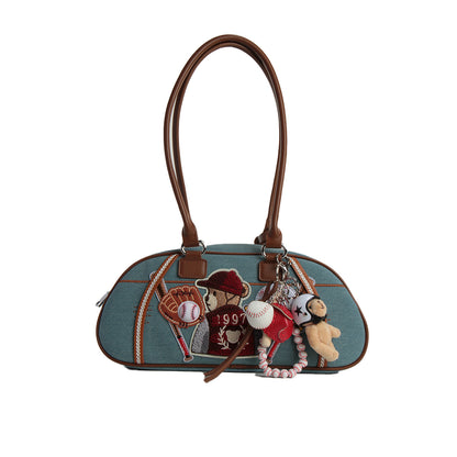 Bear Baseball League original handmade bag