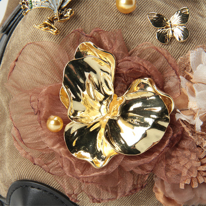 ゴールデンアンバーオリジナルハンドメイドバッグ