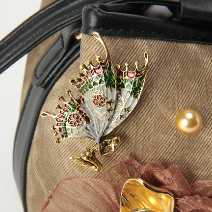 ゴールデンアンバーオリジナルハンドメイドバッグ