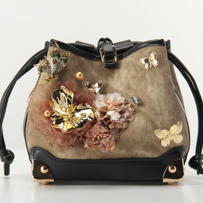 ゴールデンアンバーオリジナルハンドメイドバッグ