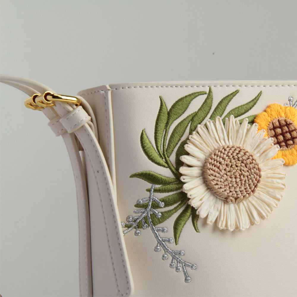 Sunflower Whisper original handmade bag