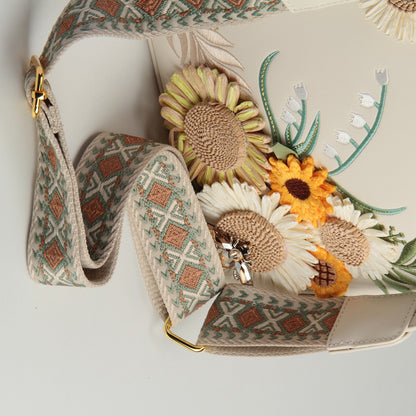 サンフラワーウィスパーオリジナルハンドメイドバッグ