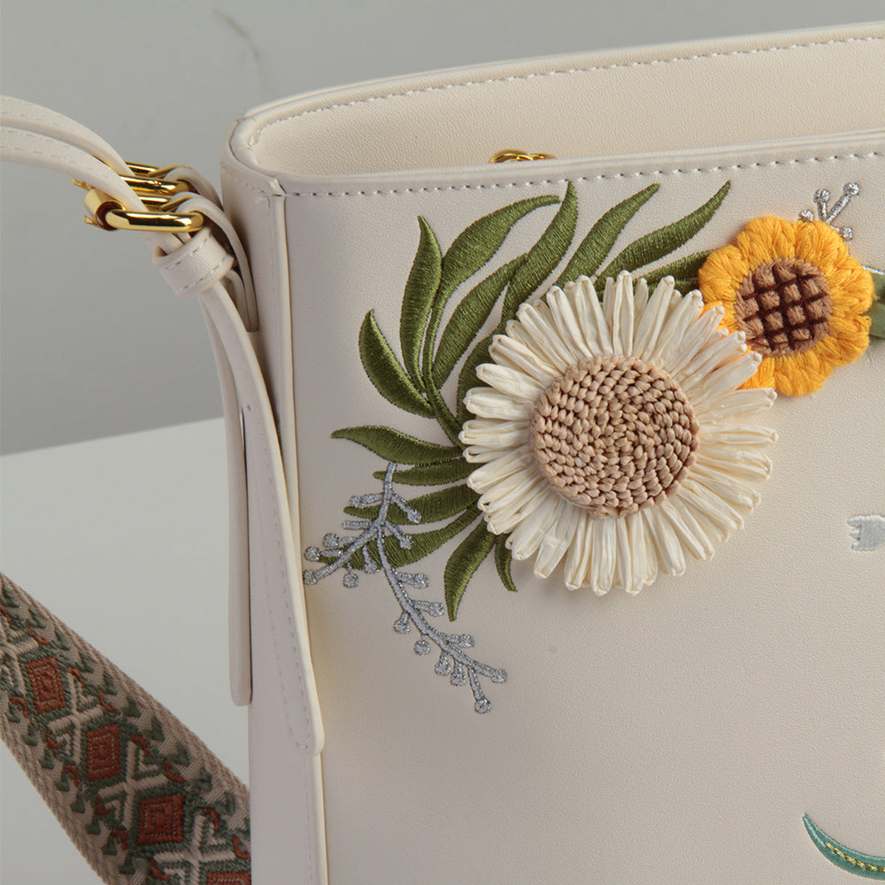 Sunflower Whisper original handmade bag