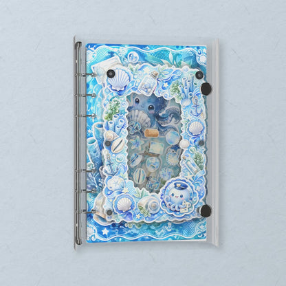 Ocean Octopus shaker notebook: the charms tumble when you shake it