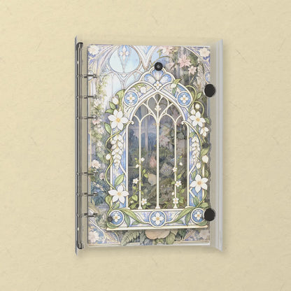 Gothic Garden Window shaker notebook: the charms tumble when you shake it