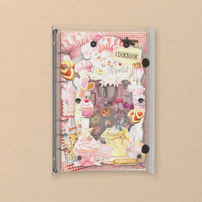 Baking Handbook shaker notebook: the charms tumble when you shake it