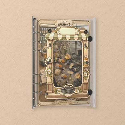 Local Konbini shaker notebook: the charms tumble when you shake it