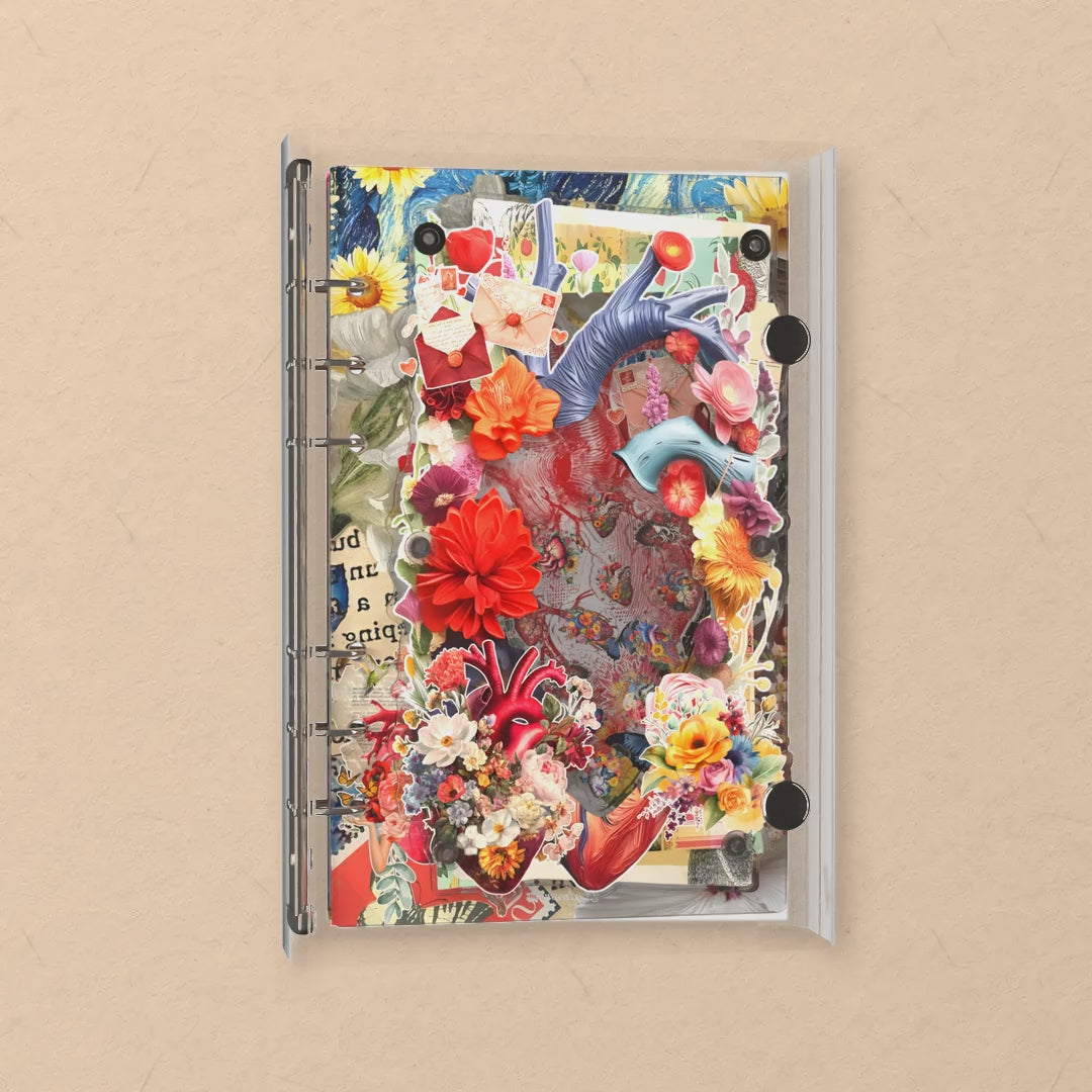 HG417 shaker notebook: the charms tumble when you shake it