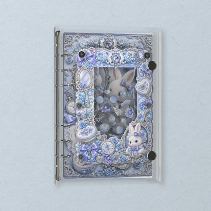 Blue Bunny Vanity shaker notebook: the charms tumble when you shake it