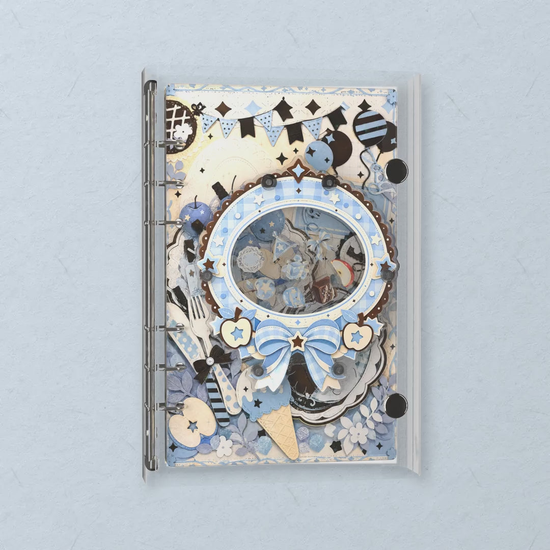 Blue Apple Party shaker notebook: the charms tumble when you shake it