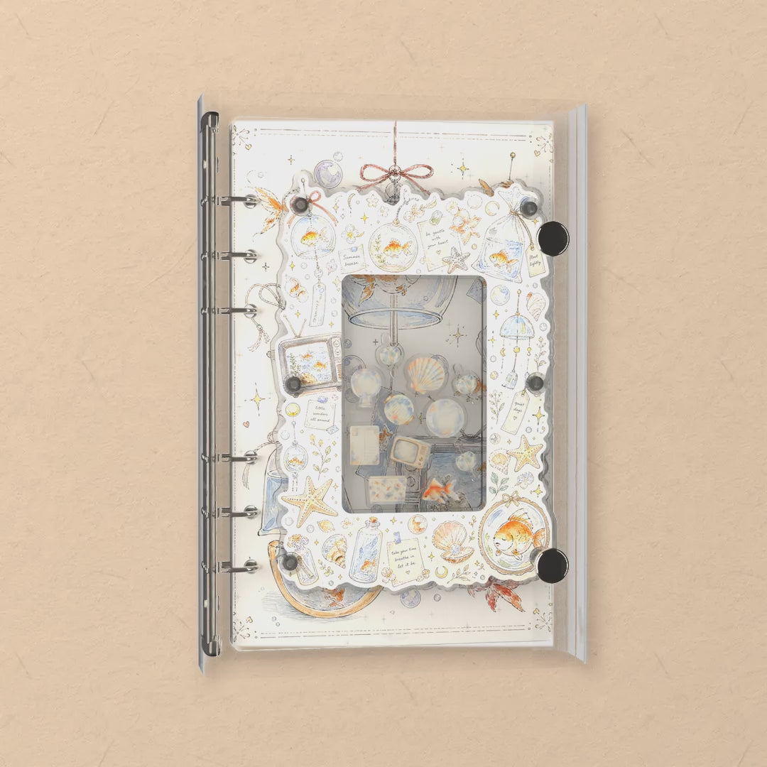 Goldfish Aquarium shaker notebook: the charms tumble when you shake it