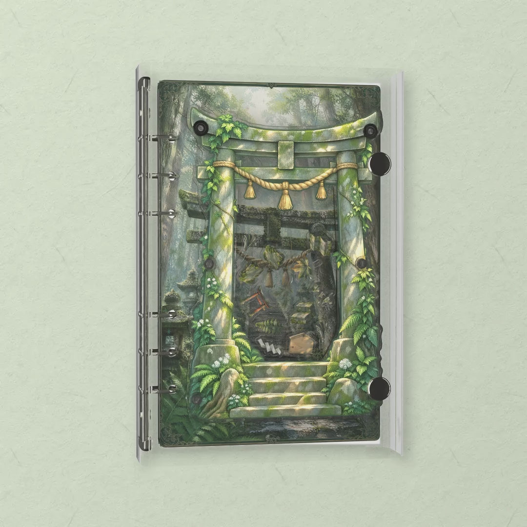 Misty Shrine Path shaker notebook: the charms tumble when you shake it