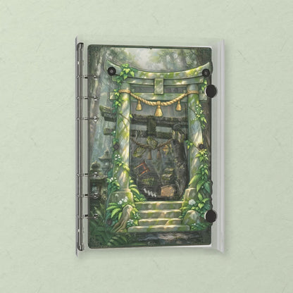 Misty Shrine Path shaker notebook: the charms tumble when you shake it
