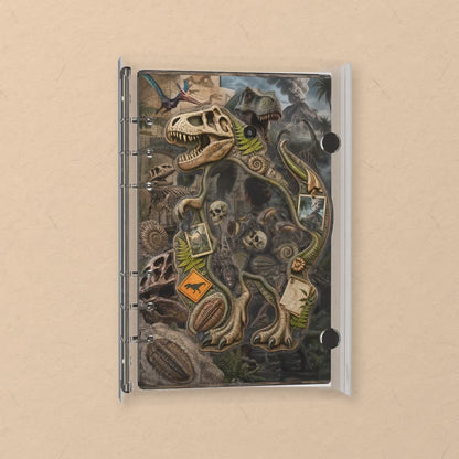 Dinosaur Fossils shaker notebook: the charms tumble when you shake it