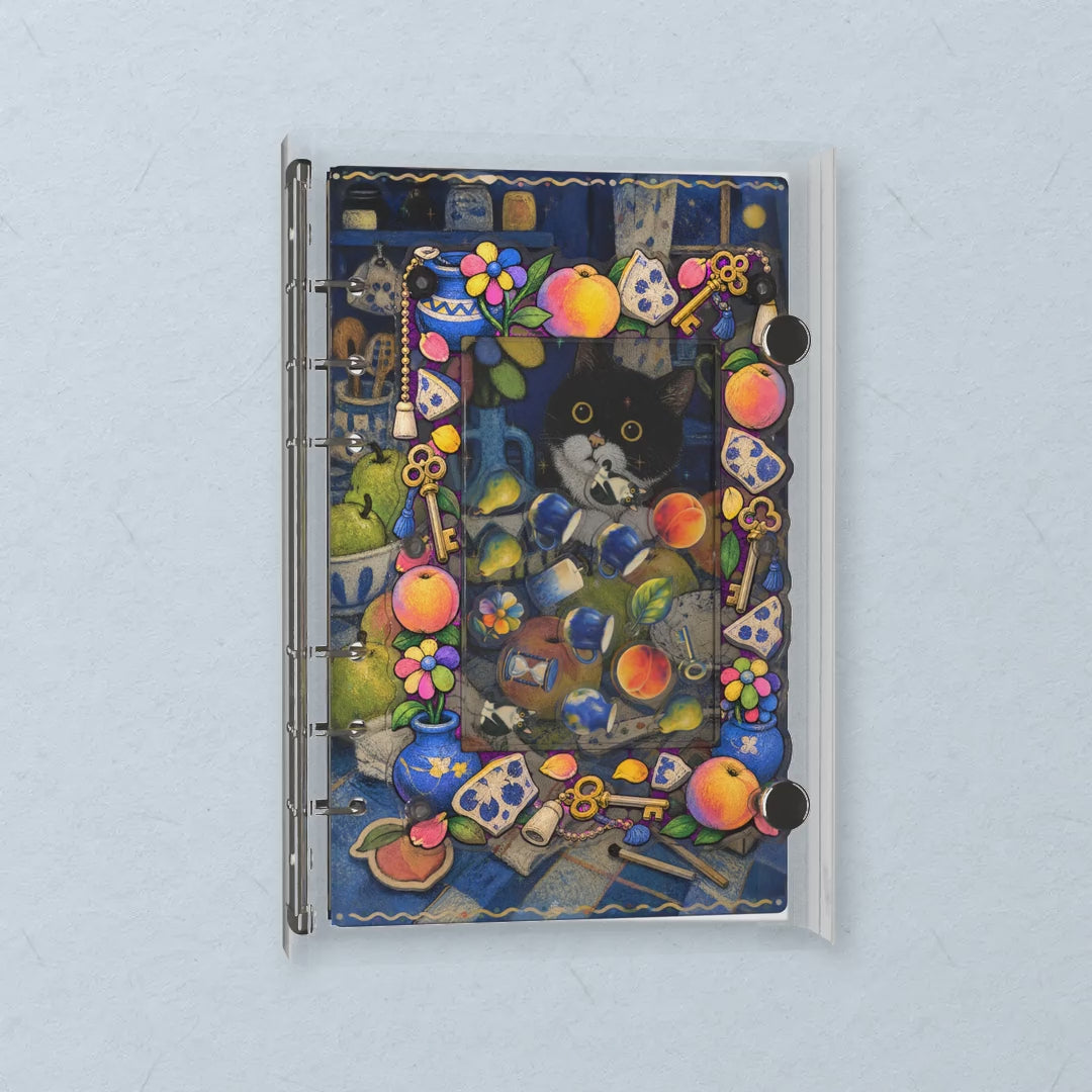 Fruit Still Life shaker notebook: the charms tumble when you shake it
