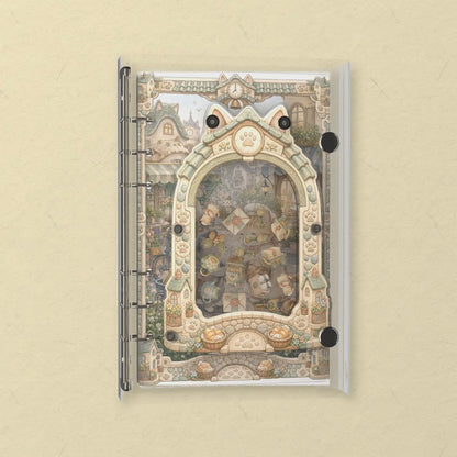 Cat Town Market shaker notebook: the charms tumble when you shake it