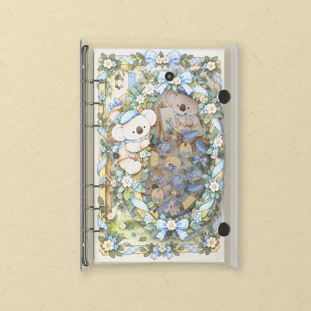 Koala Sunny Days shaker notebook: the charms tumble when you shake it