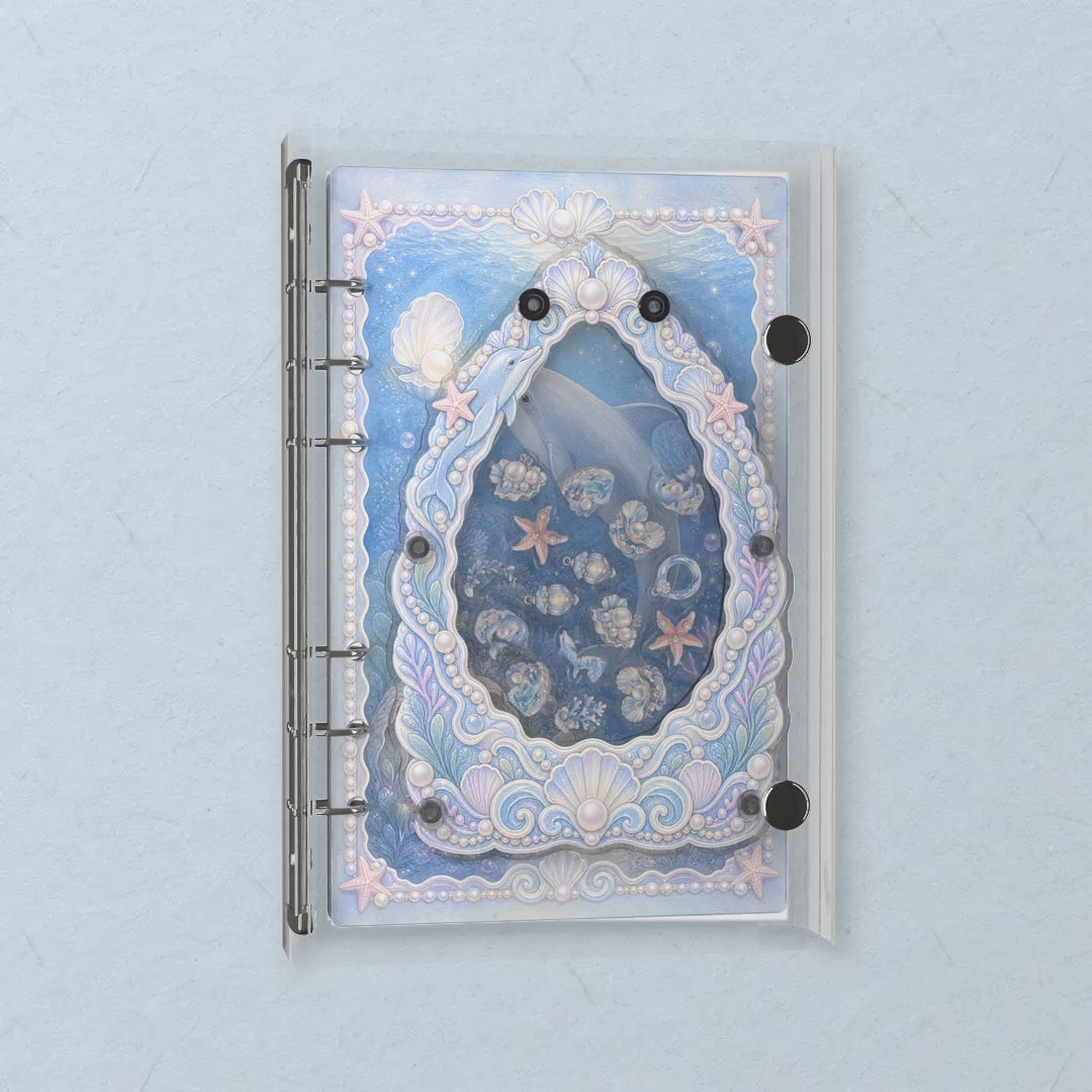 Dolphin Pearl Garden shaker notebook: the charms tumble when you shake it