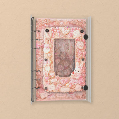 Pink Bunny Vanity shaker notebook: the charms tumble when you shake it