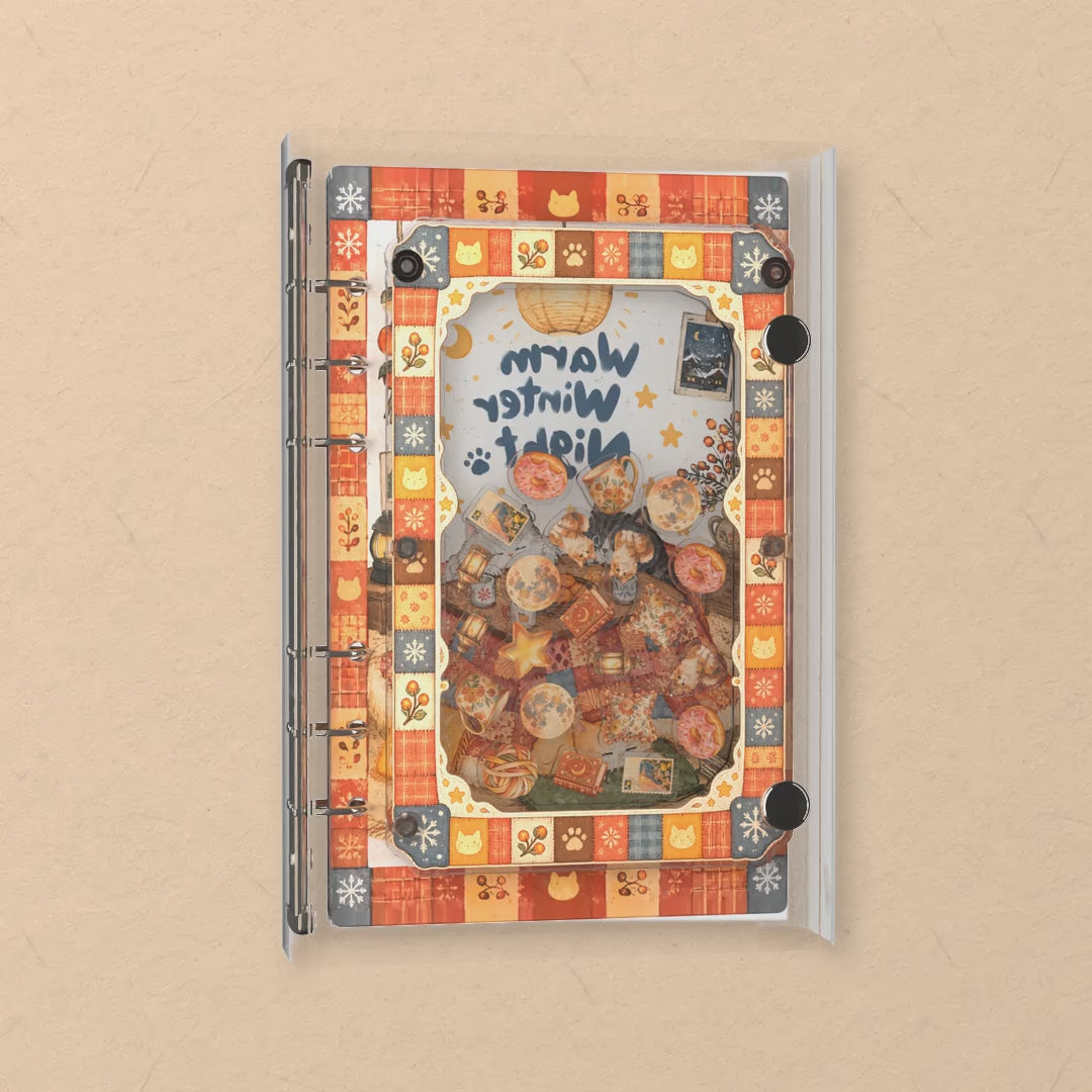 Kotatsu Cats shaker notebook: the charms tumble when you shake it
