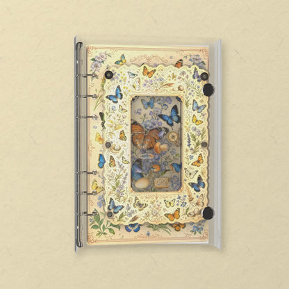 Butterfly Wildflowers shaker notebook: the charms tumble when you shake it