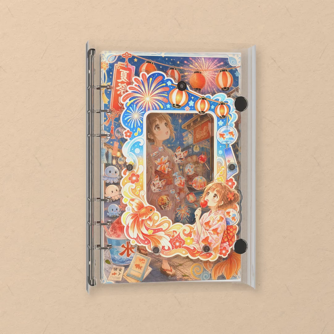 Summer Festival shaker notebook: the charms tumble when you shake it