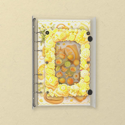 Lemon Bakery shaker notebook: the charms tumble when you shake it