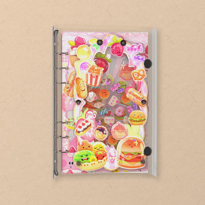 HG502 shaker notebook: the charms tumble when you shake it