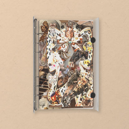 Horses and Bows shaker notebook: the charms tumble when you shake it