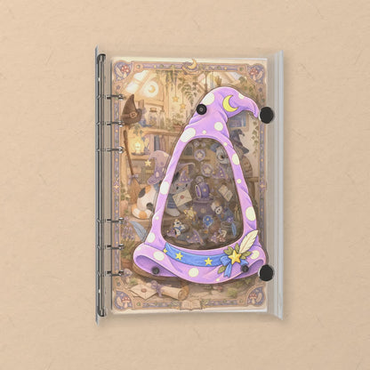 Witch Hat Herbs shaker notebook: the charms tumble when you shake it