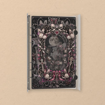Gothic Rabbit Doll shaker notebook: the charms tumble when you shake it