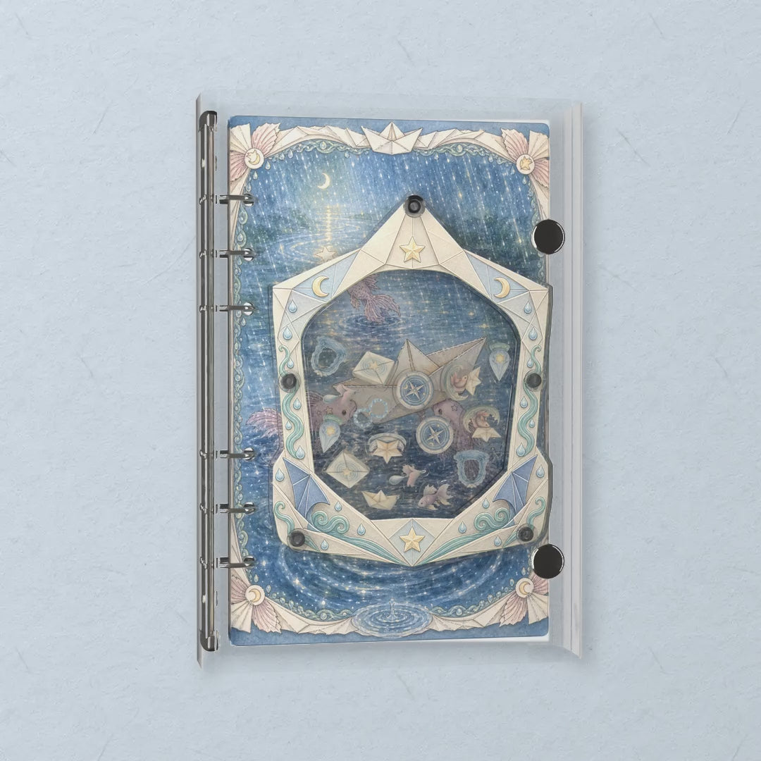 Paper Boat Voyage shaker notebook: the charms tumble when you shake it