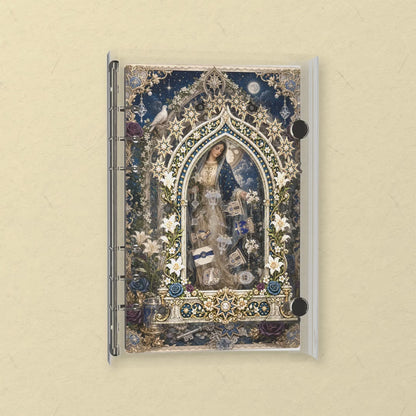 Starlit Madonna shaker notebook: the charms tumble when you shake it