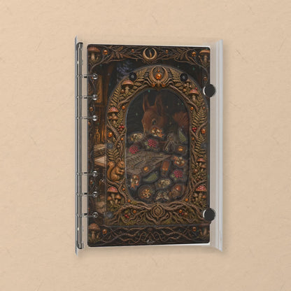 Woodland Herbarium shaker notebook: the charms tumble when you shake it