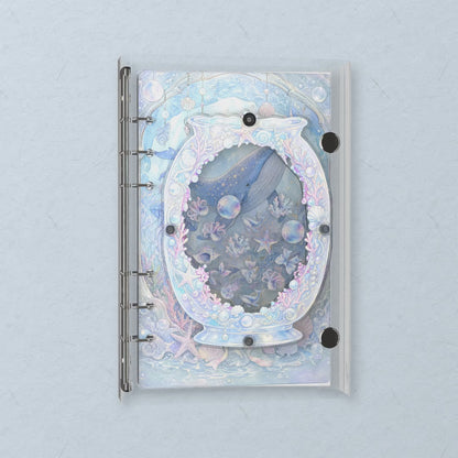Whale & Coral Jar shaker notebook: the charms tumble when you shake it