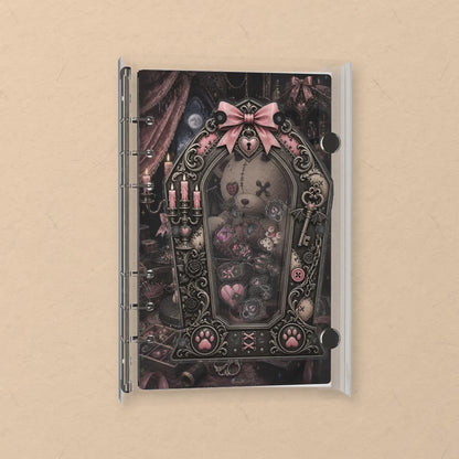Midnight Teddy Doll shaker notebook: the charms tumble when you shake it