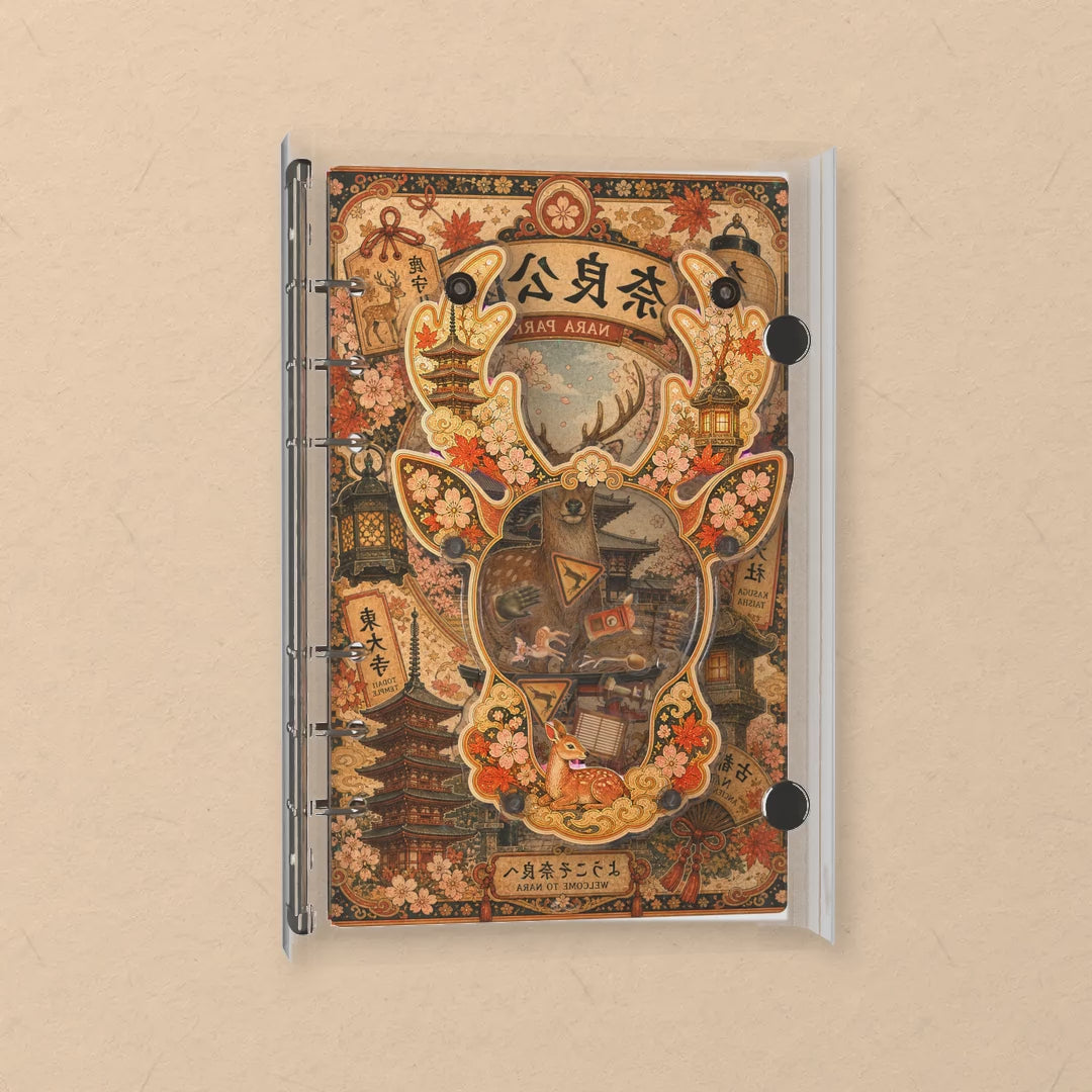 Nara Park Deer shaker notebook: the charms tumble when you shake it