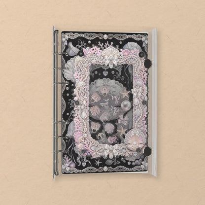 Shell Pearl Pendant shaker notebook: the charms tumble when you shake it