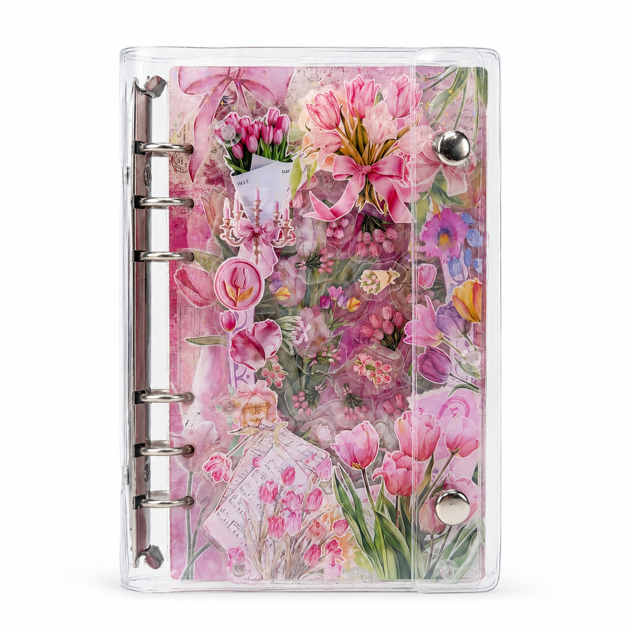 Acrylic Shaker Notebook - Cherry Blossom Style 01