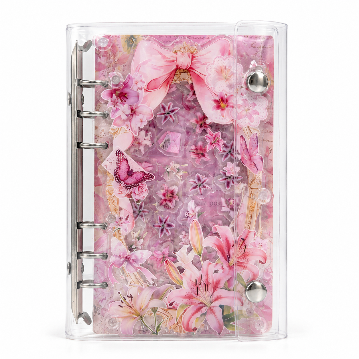 Acrylic Shaker Notebook - Cherry Blossom Style 02