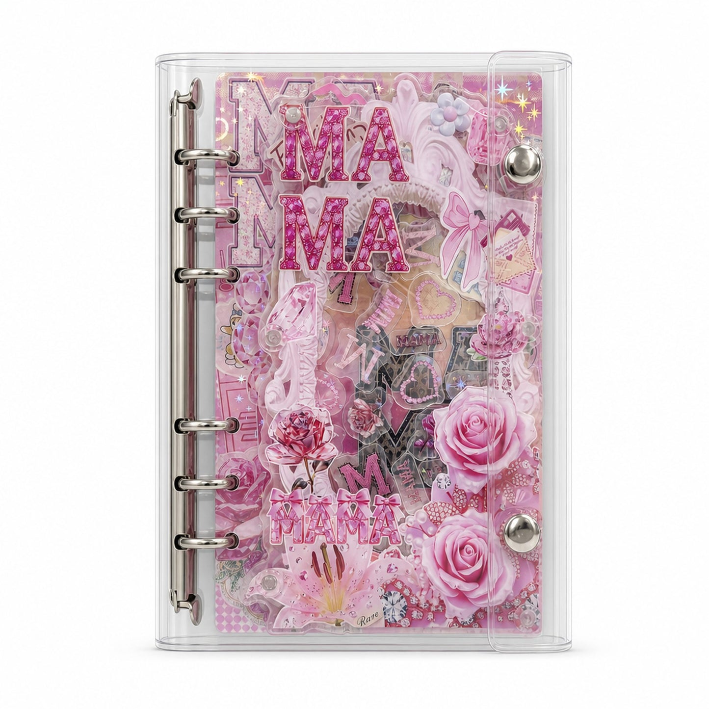 A6 Refillable Shaker Binder - Floral Garden - Mama Rose