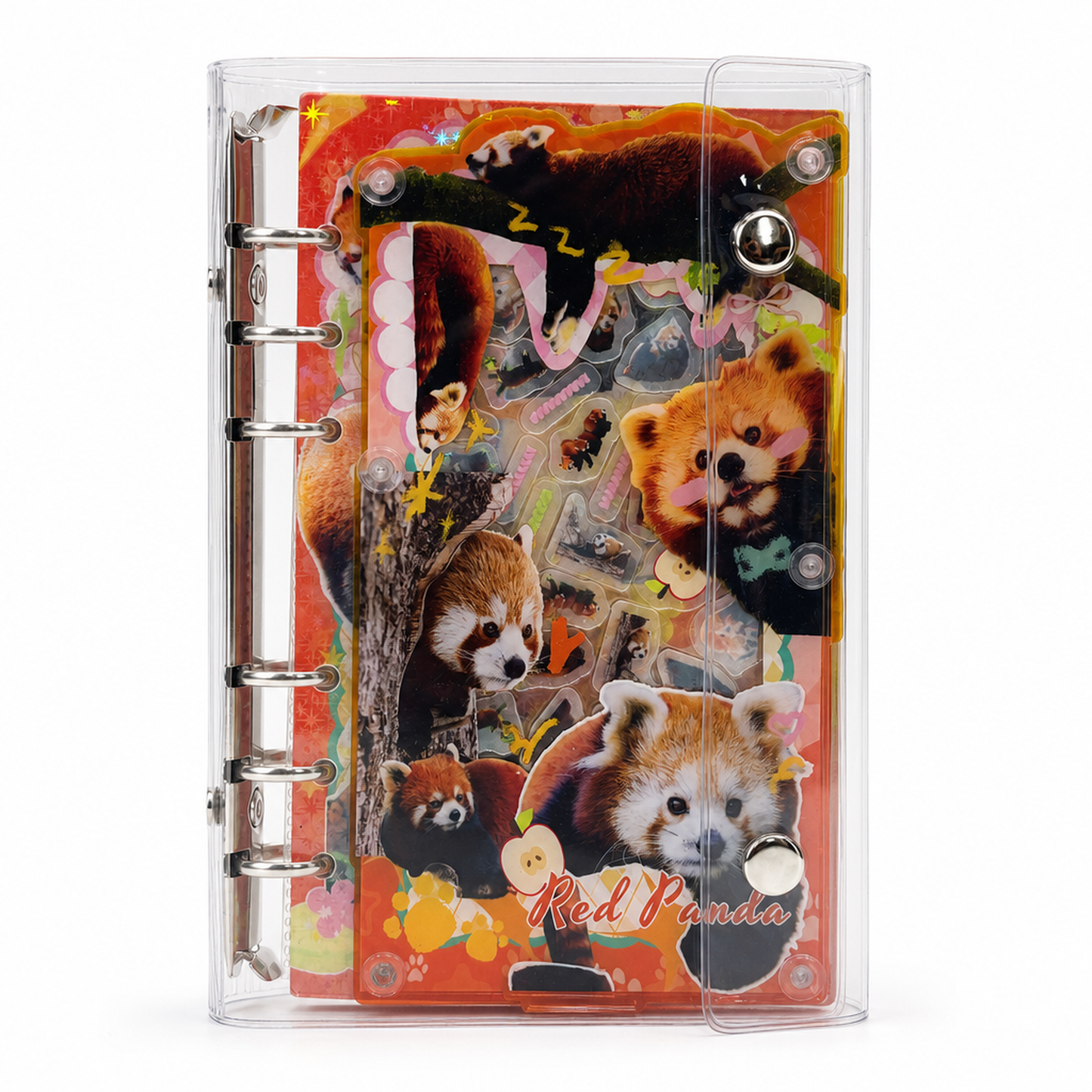 Acrylic Shaker Notebook - White Butterfly Style 07